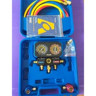 (READY STOCK) MANIFOLD METER GAUGE BRAND VALUE (FULL SET) 100% ORIGINAL R134a HIGH PERFORMANCE