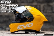 EVO GT PRO GLOSSY YELLOW (SILVER IRIDIUM LENS) FULL FACE DUAL VISOR WITH FREE CLEAR LENS