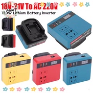 YEWW 1Pcs Battery Inverter, Multifunctional 18V 20V To 220V Smart Transformer,  120W Household Dual 