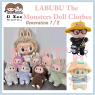【Ready Stock】 LABUBU The  Exciting Macaroon / Sitting Posture Party Doll Clothes Accessories Set Not