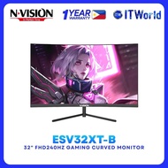 NVISION ESV32XT-B 32" Curved Gaming Monitor VA FHD 240Hz 1ms RGB ESV32XT-B itw