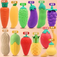 Oversized Fruit Eraser Elementary School Students Dedicated Like Eraser Big Mac Elephant Leather Cre