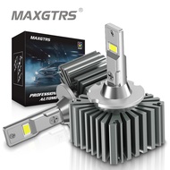 MAXGTRS 2X D2S D1S แคนบัสที่สว่างมากไม่มีข้อผิดพลาดฟรี D4S D3S D5S D8S หลอดไฟ LED ไฟหน้ารถ50W 6000K