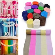 YTRYTWE Wrapping Wedding Ceremony Decoration Birthday Party Handmade Craft Streamer Roll Crinkled Papers Crepe Paper
