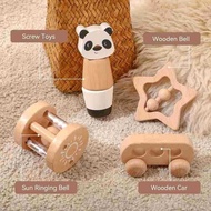 Production Beech Animal Toys Excellent Toys Soothing Baby Car Wooden Rattle Baby SoothingHT99 UUU7