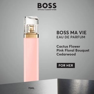 BOSS Ma Vie Eau De Parfum (Parfum Wanita) 50ml I 75ml - Cactus Flower Pink Floral Bouquet Cedarwood