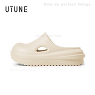 UTUNE Thick Sole Mueller Slippers Round Toe Half Slippers EVA Non-slip Waterproof Summer Outdoor Sli
