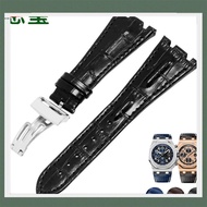 Ap Genuine Leather Strap Adapt to Aibi Royal Oak Offshore AP15710 15703 26470 Accessories Male 28mm 0314