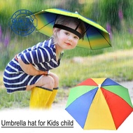 Foldable Portable Umbrella Hat For Kids Child Z8G0