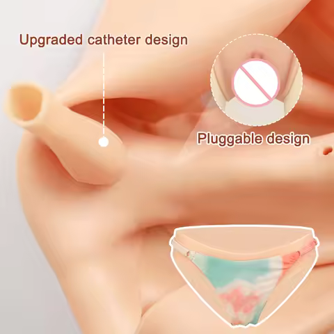 KUMIHO Silicone Fake Vagina Pants Hip Enhancer Panties Realistic Shaper Big Butt Lift for Crossdress