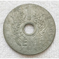 Indochina Coin 1941, Indochine 1Cent Chrysanthemum