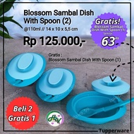 blossom sambal disk Tupperware ( 3pcs )