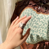 水色月光石戒指