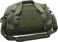 Tactical Duffle Bag MOLLE Gear Bag with 4 Modular Gear Organizers Packing Cubes. Ideal for Hunting, 
