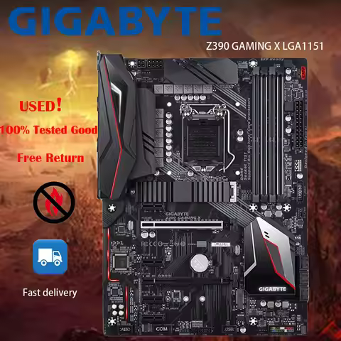 GIGABYTE Z390 GAMING X LGA1151 Motherboard DDR4 Intel i9 i7 i5 i3 CPU Intel Z390 Gaming M.2 ATX