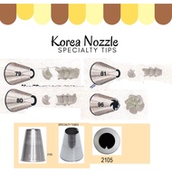 Korea Nozzle Stainless Steel Specialty Tips No  96 79 80 81 2105 韩国花嘴