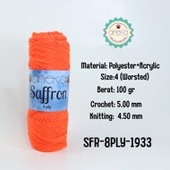 ANEKA - 8-Ply Saffron Knitting Yarn / Crochet Knitting Yarn - 1933 - Orange