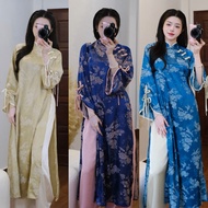 Kim Uyen - Traditional brocade ao dai with bow sleeves kebaya songket klasik kebaya batik kebaya mod