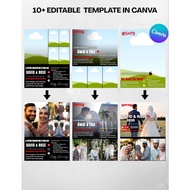 Digital Product | 10+ Photo Template Netflix Style | Editable in Canva Free/Paid account