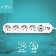 Bardi Surabaya Official Smart Extension Power Strip Colokan Stop Kontak Kabel Olor Pintar Wifi Timer