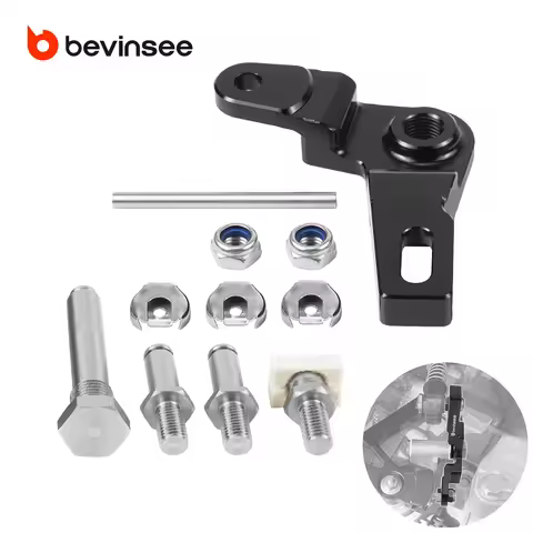 BEVINSEE Aluminum Short Shifter Relay Assembly for Audi A3 8P/8V/8.5V S3 8L/8P/8V TT 8N/8J/8S TTS SQ