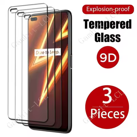 3PCS 9H Original For Realme 6 Pro Tempered Glass Protective On Realme6Pro RMX2061, RMX2063 6.6" Scre