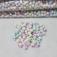 25gram Letter Beads - Round Alphabet Beads - White Letter Beads - Letter Beads