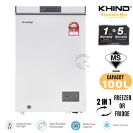 [5 YEARS WARRANTY]  KHIND CHEST FREEZER 100LITRES | 99LITRES FZ99/ FZ100 (PETI SEJUK BEKU)