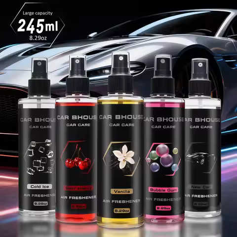 flower fruit scent car fragrance spray, 8.29oz/245ml large capacity, long lasting fragrance, suitabl
