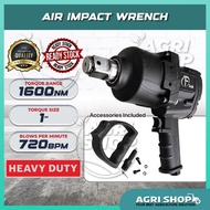 Agrishop 1" Air Impact Wrench 1600Nm High Torque Twin Impact Drive Heavy Duty