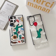 Samsung CASETiFY 【Dinosaur】Soft Silicone TPU Case Samsung Galaxy S22 Plus S22Ultra S21Plus S21Ultra 