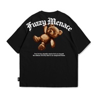 Saint Culture Fuzzy Menace Airtech T-Shirt Oversized T-Shirt 210GSM Heavyweight Boxy Oversize T-Shir