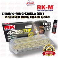 RK CHAIN O-RING 428KLO (GOLD) 124L/132L (FOC Chain Lube)