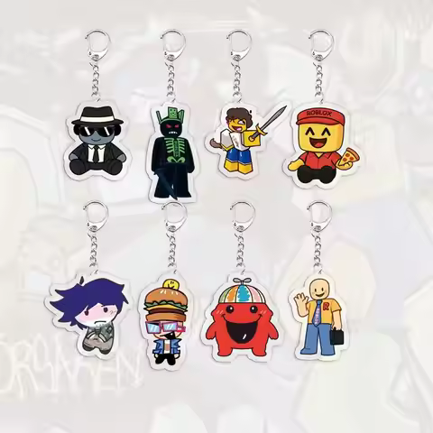 Acrylic Forsaken Keychains HOT Game Guest 1337 Noob Shedletsky John Doe c00lkidd Elliot Chibi KeyRin