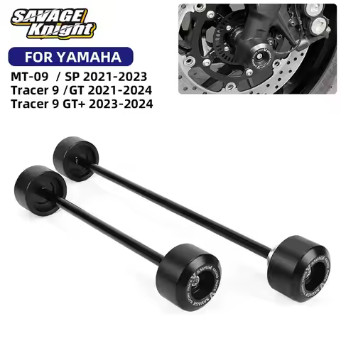 MT09 Wheel Axle Fork Crash Sliders For MT-09 Tracer 9 /GT 9 GT+ Plus Front Rear Wheel Hub Anti-Colli