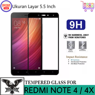 PROMO TEMPERED GLASS XIAOMI REDMI NOTE 4 / 4X ANTI GORES KACA LIST HITAM PREMIUM ANTI BEKAS SIDIK JA