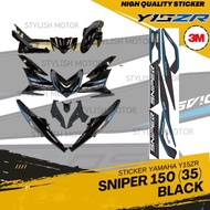[ 3M Sticker ] Yamaha Y15zr Sniper 150 (35) Black Blue Motorcycle Sticker High Quality