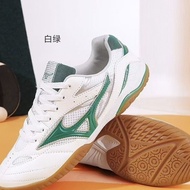 Korean style Mizuno Professional Table Tennis Shoes For Men And Women Beef Tendon Breathable Sneaker