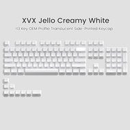 Xvx Crystal White Theme Mechanical Keyboard Essential Key Cap Suitable for Mechanical Keyboard Desktop 113 Keys