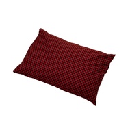 Pillow Pillow Buckwheat Hull Buckwheat Buckwheat Pillow Buckwheat Pillow Checkered Pattern 43 x 63cm Red 【Direct from Japan】