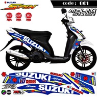 Decal Sticker Striping Variasi Suzuki SPIN 125 MOTO GP / SPIN GP | SPIN 125 R | SPIN 125 NR | Decal