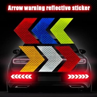 10pcs/set 6cm*6cm arrow reflective body sticker waterproof safety warning universal body reflective sticker reflective film