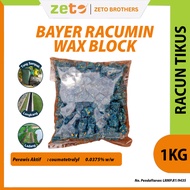 Racun Tikus Bayer Racumin 1KG Wax Block Tikus Rumah Gudang Ladang industri Coumatetralyl 0.0375%