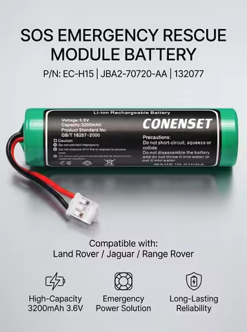 3.6V EC-H15 Replacement Battery For Range Rover 2018-2020 SOS Emergency Supply Battery EAC63298901 J