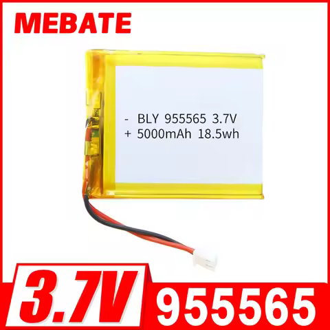 3.7V 5000mAh 955565 Polymer Lithium Battery Lithium Ion Battery For Power Bank GPS 100% Real Capacit