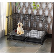 Pet Dog Cat Rabbit Cage Crate House Home / Cat Cage / Dog Cage / Double Door / Single Door / Dog cage indoor medium-sized dog enclosure with toilet pet Teddy Corky small dog and cat cage home villa