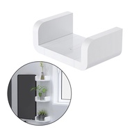 Perfk Adhesive Floating Shelf Wall Shelf Non-Drilling, U Bathroom Organizer Display Picture Ledge Shelf for Home Decor Kitchen Bathroom Storage Rack