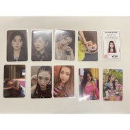 Red velvet photocard Irene Seulgi Wendy Joy Yeri