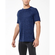 2XU RUNNING TRAINING T-Shirt SZ S EUROPE CASUAL URBAN SS TOP DEEP BLUE 100% Original