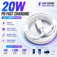 PD Fast Charger Cable  for Iphone USB C Kabel Pengecas Pd Pantas Untuk Iphone Type C  1m/1.5m/2m